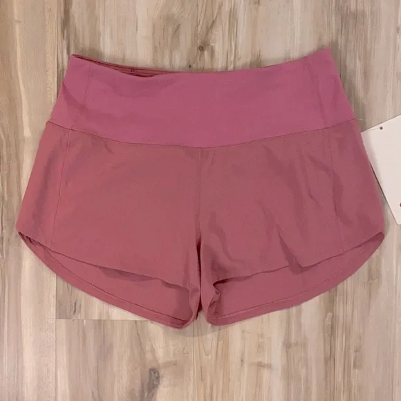 ❤️ Lululemon Speed Up High-Rise Lined Short 2.5" Pink Blossom Size 6 NWT - Picture 1 of 11